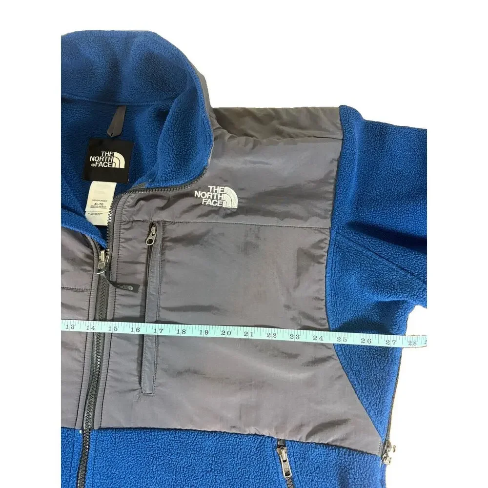 The North Face Denali Fleece Jacket Mens XL Blue Grey Polartec Full Zip Vented